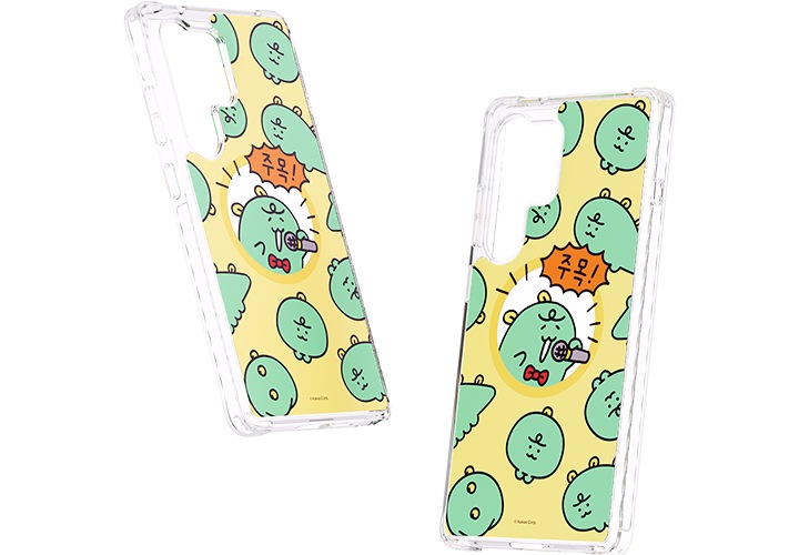 이미지 왼쪽 부분에는 갤럭시 S25 Ultra 죠르디 버라이어티 마그넷 케이스가 오른쪽 윗부분으로 20도 정도 돌아간 정면 이미지가 보이고 있고 이미지 오른쪽 부분에는 갤럭시 S25 Ultra 죠르디 버라이어티 마그넷 케이스가 왼쪽 윗부분으로 10도 정도 돌아간 정면 이미지가 보이고 있는 이미지입니다.