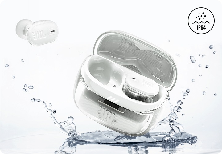 물방울이 보이는 이미지 위로 제품컷이 올려져 있습니다.