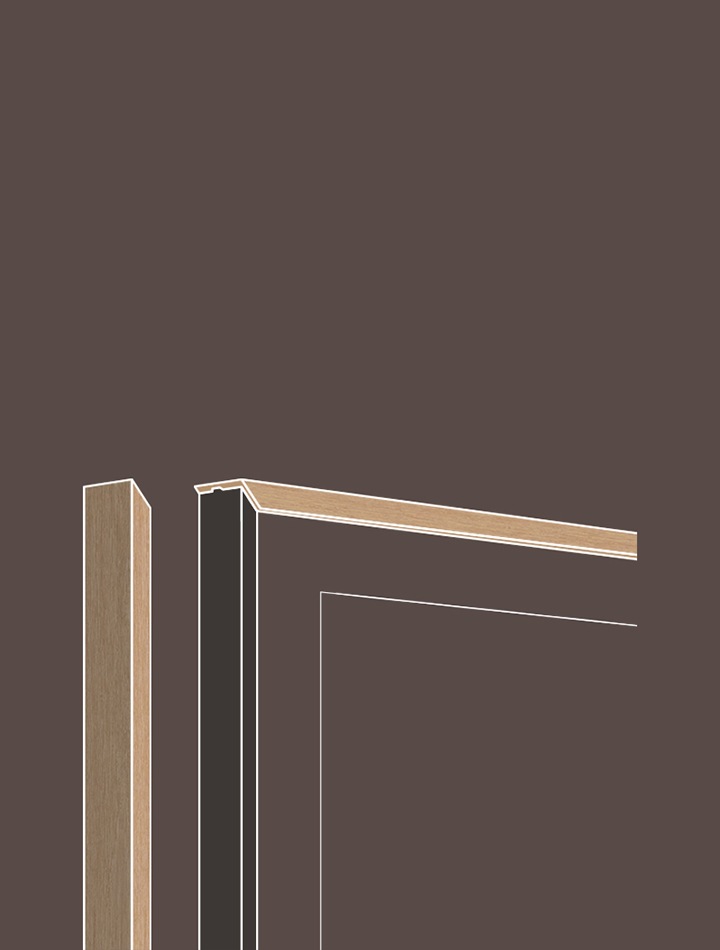 TV 좌측 상단 확대 컷이 보입니다. 베젤을 착용하는 듯한 보습이 보입니다.