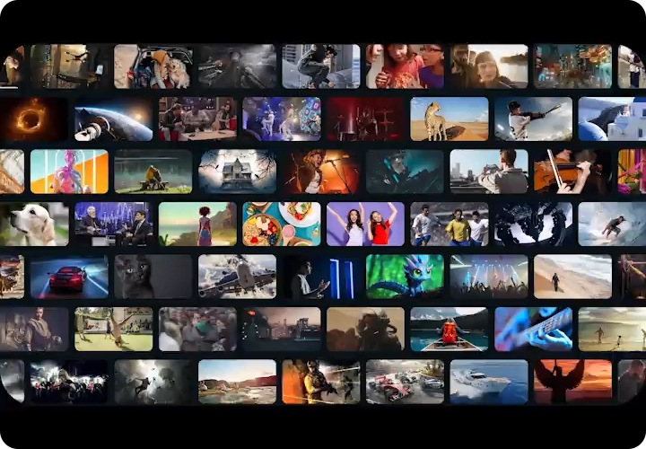 스포츠 경기, 영화, 예능, 키즈 채널 등이 보입니다.