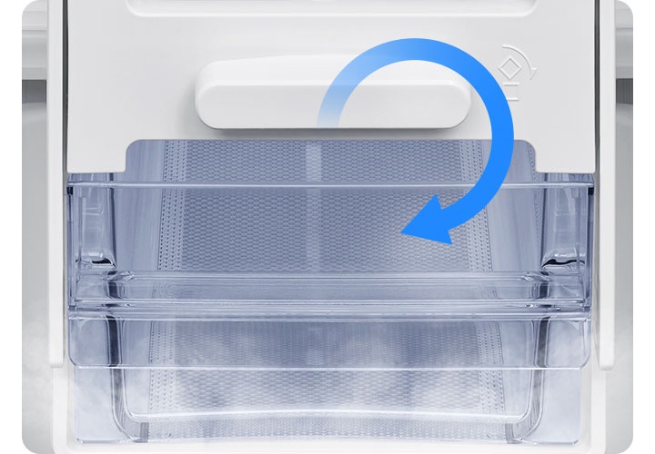 냉장고 내상 안 트위스트 아이스메이커 이미지 입니다.