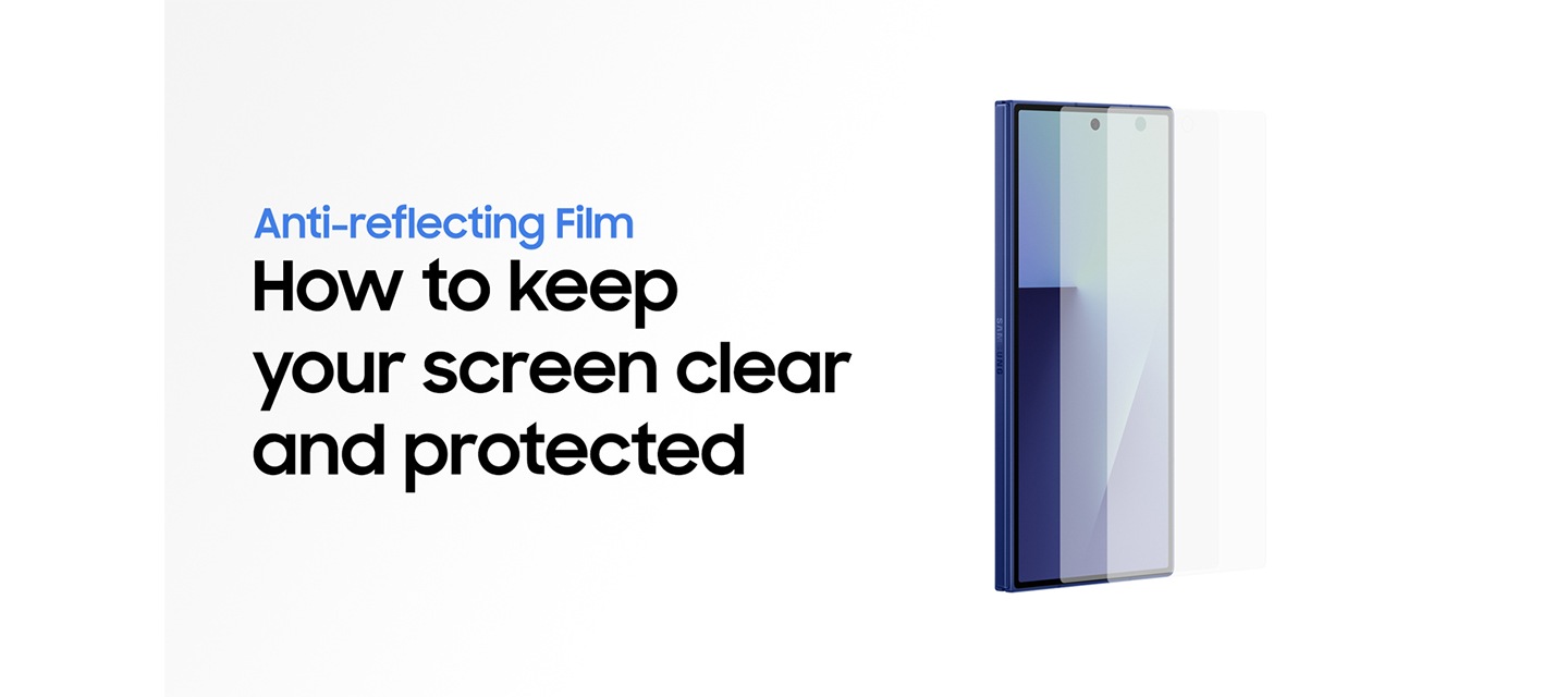 AR 필름 부착 방법  AR 필름을 쉽게 붙이고 싶으신가요?  쉽게 AR 필름을 붙이고 싶다면 이렇게 해보세요. 금방 끝낼 수 있어요!  AR 필름을 준비해주세요  테이블 위에 구성품인 AR 필름 2개, 먼지 제거 스티커 2개, 어플리케이터, 스퀴지, 극세사 클리너, 부착 가이드가 있습니다.   1단계. 설정  우선 제품을 닫은 상태에서 시작해주세요  블루 쉐도우 색상의 갤럭시 Z 폴드7의 커버 디스플레이를 위로 향하게 닫힌 상태로 놓여 있습니다.  어플리케이터에 붙어있는 스티커를 모두 제거해주세요  제품의 오른쪽 상단 모서리에 어플리케이터를 놓아주세요  우측부터 눌러서 고정합니다  화면을 깨끗하게 닦고 먼지 제거 스티커로 먼지를 제거해주세요  극세사 클리너가 화면을 깨끗이 닦고 먼지 제거 스티커가 커버 화면을 두드려 먼지를 제거합니다.   이제 AR 필름을 붙여볼게요!  어플리케이터가 왼쪽에 오도록 기기를 돌립니다.  2단계. AR 필름 부착  1이라고 표시된 스티커를 벗겨서 접착면을 노출시키세요  카메라 렌즈와 어플리케이터의 홈에 필름의 끝 부분을 맞춰줘주세요  접착부분을 눌러서 고정시켜주세요  2REMOVE PART 스티커가 붙어있는 필름을 들어 올려주세요  스퀴지를 활용해 필름을 가운데에서 바깥쪽으로 밀어주세요  탭이 부착된 필름 부분이 떨어집니다.  나머지 절반도 같은 방식으로 해주세요  어플리케이터가 오른쪽에 오도록 기기를 돌려 평평하게 놓습니다.  필름을 들어올린 뒤 중앙에서부터 눌러주세요  3단계. 마무리  스퀴지를 이용해 기포가 생기지 않도록 바깥쪽으로 고르게 밀어주세요  2REMOVE PART 스티커가 붙어있는 보호필름을 제거해주세요  어플리케이터를 분리해주세요  극세사 클리너로 화면을 닦아서 마무리합니다  짜잔!  화면이 반짝입니다.   AR 필름으로 화면을 선명하고 안전하게 보호하세요 라는 문구와 Samsung.com 주소 및 Samsung 로고가 나타납니다.    * 이해를 돕기 위해 연출된 영상입니다.  * 구성품은 국가 또는 지역에 따라 다를 수 있습니다.  * 액세서리는 별도 판매입니다.  * 사용 가능한 색상, 모델 및 액세서리 디자인은 국가, 지역, 통신사에 따라 다를 수 있습니다.  * AR 필름을 부착한 후 화면 중앙에 선이 생길 수 있습니다. 일반적으로 시간이 지남에 따라 희미해지며 극세사 클리너로 해당 부분을 부드럽게 닦아내면 줄어들 수 있습니다.