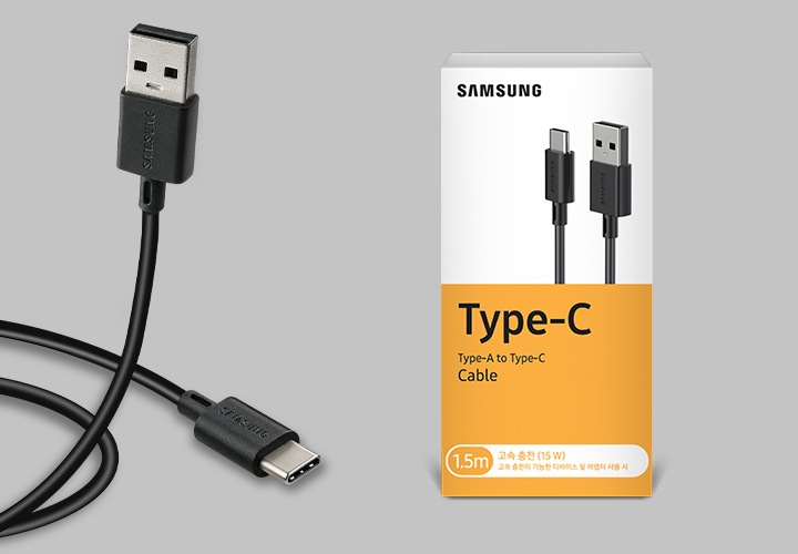 케이블과 케이블 포장 박스를 보여줍니다.