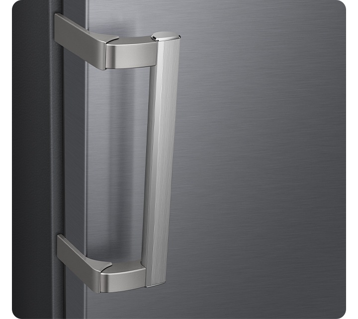 냉동고 손잡이 부분이 확대되어 있습니다.