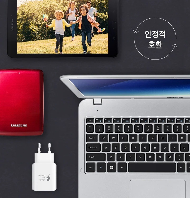 다양한 기기들 및 USB 호환성 이미지가 보여집니다.