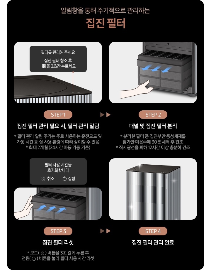 Infinite AI 공기청정기 (100㎡+33㎡, 리유저블 필터) 더블 패키지 상세 이미지 10