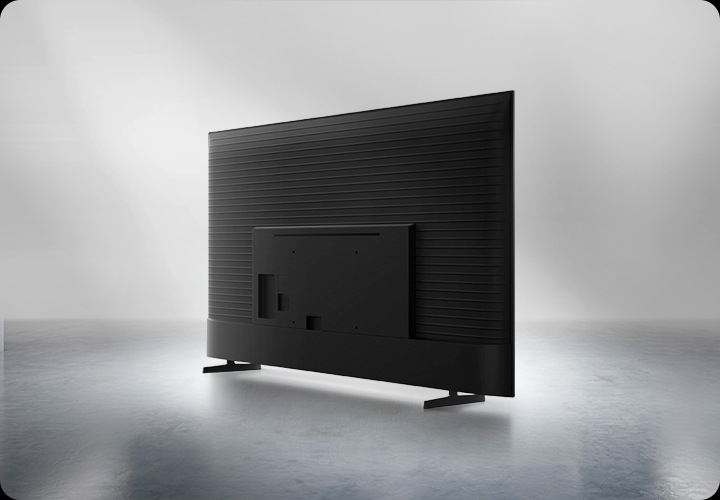 TV의 뒷면이 보입니다.