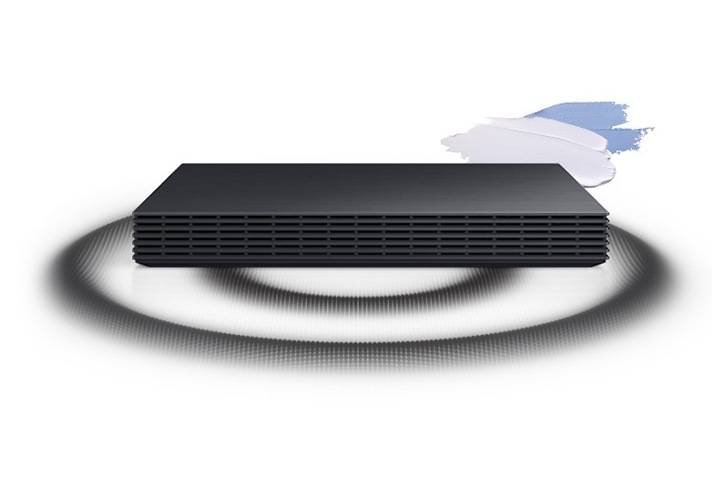 검정색 원 안에 무선 원 커넥트가 놓여 있습니다.