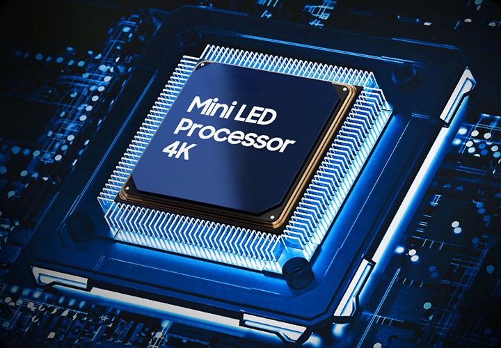 Mini LED 프로세서 4K 칩이 있습니다.