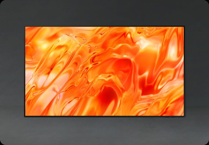 TV의 정면 이미지가 보입니다.