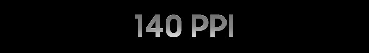 검은 바탕에 140PPI가 쓰여 있습니다.