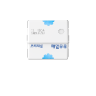 매일우유 오리지널 우유곽 모양의 버즈 FE 케이스 전면 모습