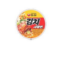 농심 김치 사발면 모양의 버즈 FE 케이스 전면 모습