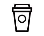 테이크아웃 커피잔 로고 이미지