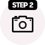 카메라 로고 이미지와 스텝2 텍스트 이미지