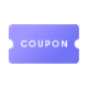 COUPON이 써있는 쿠폰 아이콘