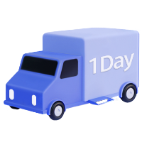 트럭 옆면에 1 DAY가 적혀있는