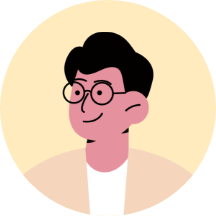 안경 쓴 남자 선생님