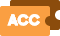 ACC 텍스트 적힌 2개의 주황색, 갈색 이미지