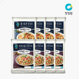 [청정원]대게와 랍스터볶음밥 210g x 4팩 + 통새우볶음밥 210g x4팩 +증정 김치볶음밥2인분