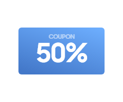 50% 할인 쿠폰 이미지