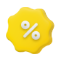 퍼센티지 3D 아이콘