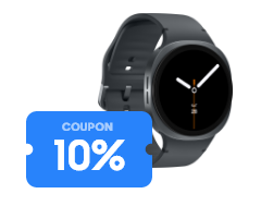 워치8과 10% 할인 쿠폰이 있는