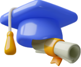 학사모와 졸업장