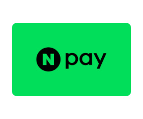 초록색 카드로 된 N pay 카드