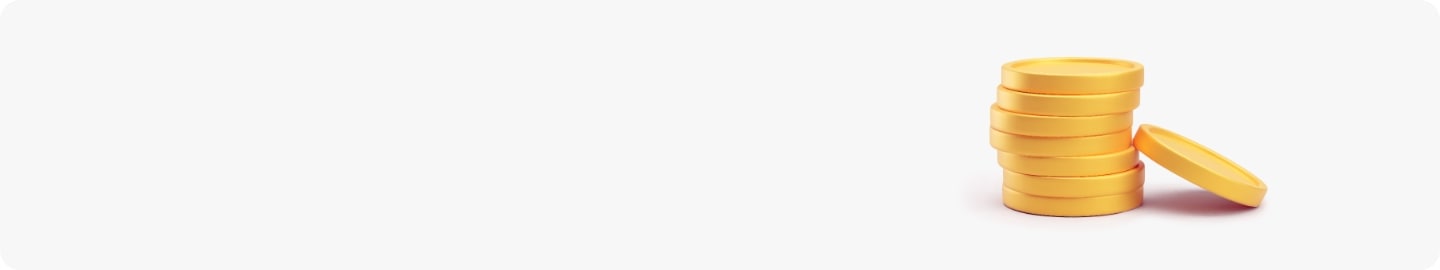 코인이 쌓여있는 이미지