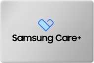Samsung Care+ 로고가 가운데 새겨진 카드 이미지