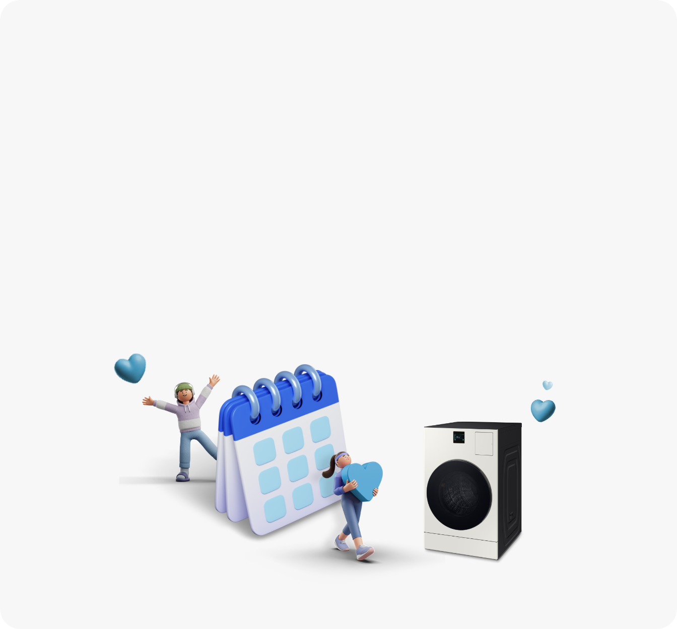 달력 주변에 사람 아이콘과 Bespoke AI 콤보가 있는