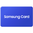 Samsung Card가 쓰여진 카드 아이콘