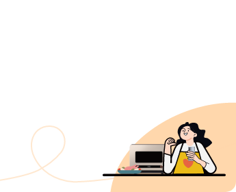 BESPOKE 큐커 22L 제품 정면, 갤럭시 S24를 들고 노란색 앞치마를 하고있는 여성, e식품관, 삼성 제품과 함께 음식을 더 맛있게