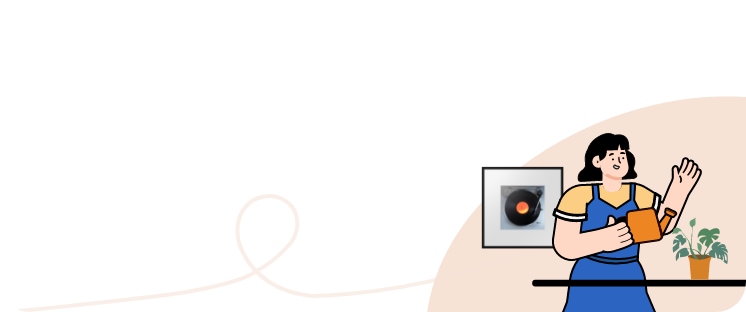 뮤직 프레임 LS60D, 화분에 물을 주는 여성