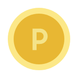 P 문구가 적힌 노란 동그라미