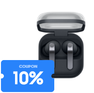 버즈4 제품 이미지와 10% 할인 쿠폰이 있는 모습