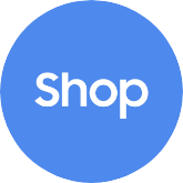 파란색 배경에 SHOP이 적힌 삼성닷컴 아이콘