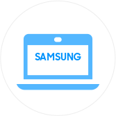 SAMSUNG이 기입된 웹사이트 아이콘