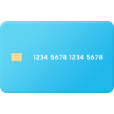 하늘색 카드 아이콘