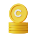 노란색 코인이 쌓여있는 아이콘