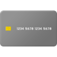 회색 카드 아이콘