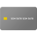 회색 카드 아이콘