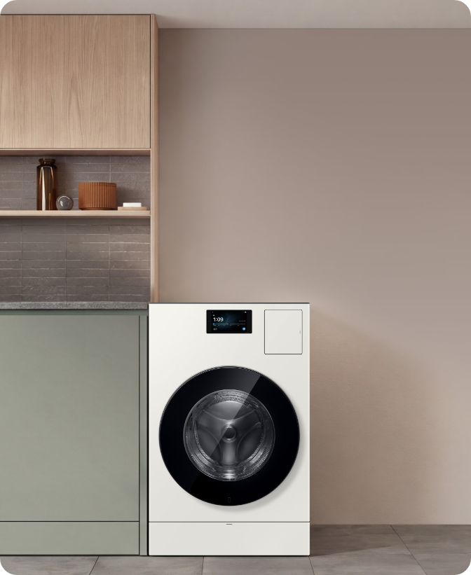 세탁실에 2026 New Bespoke AI 콤보가 설치되어 있는