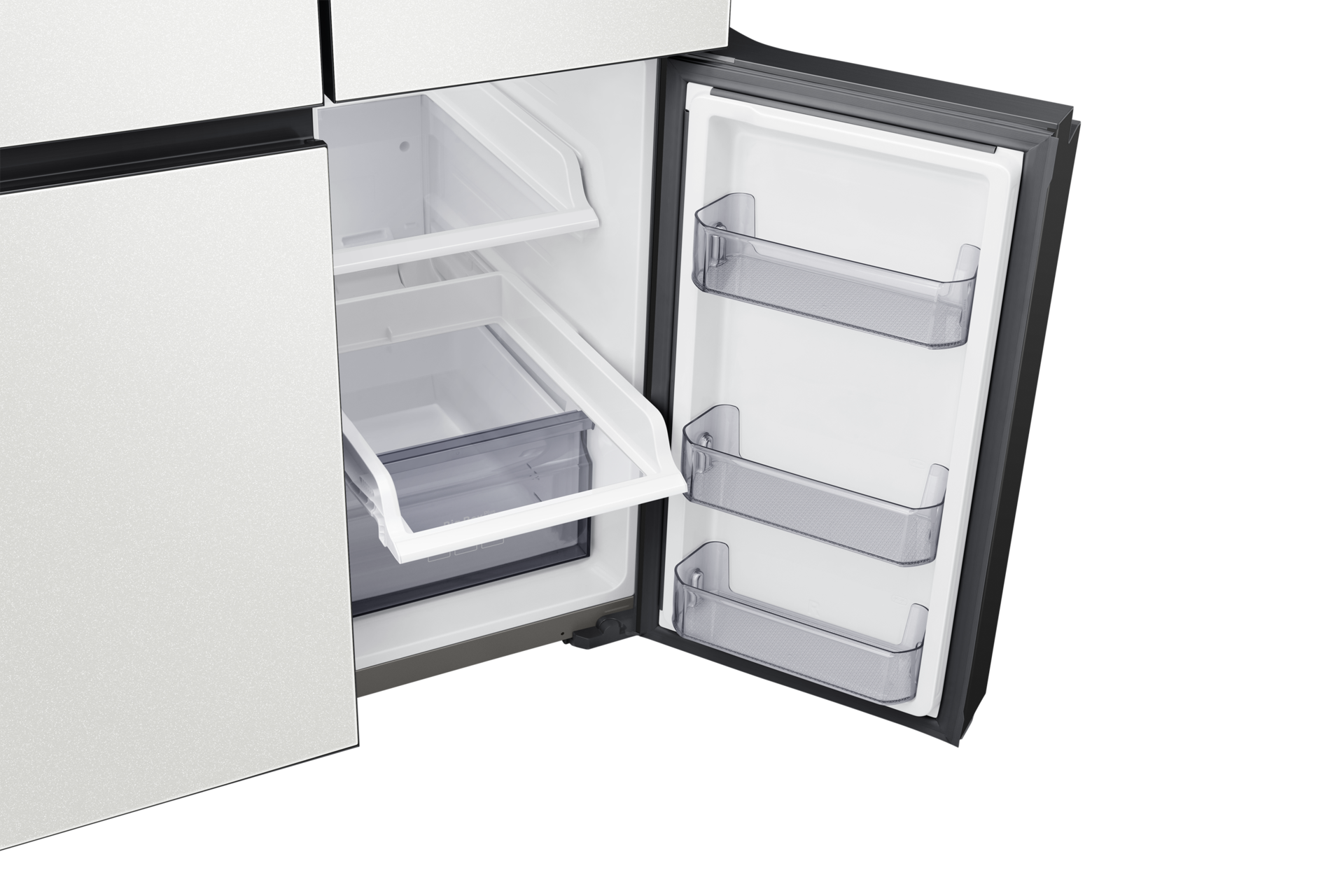 제품 정면 위 15도 왼쪽 30도 하칸 오른쪽 도어 열림