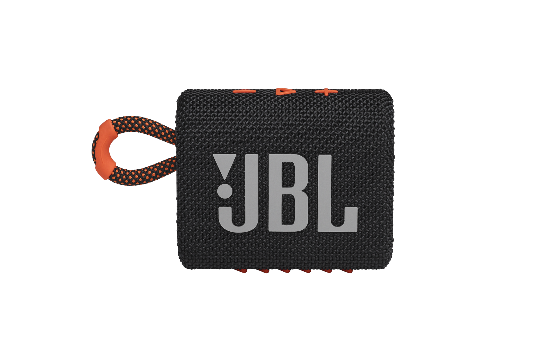 JBL GO 3 블루투스 스피커 블랙 오렌지 정면