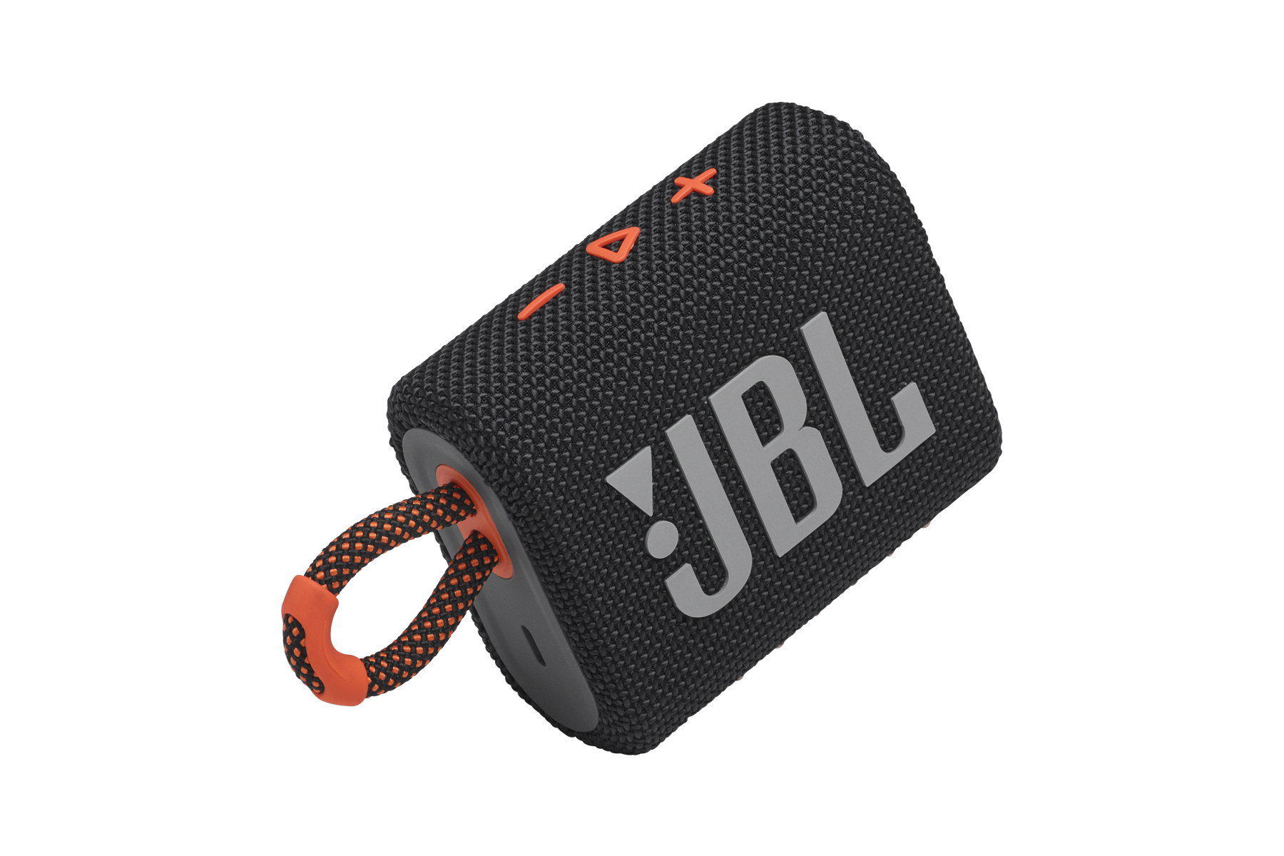 JBL GO 3 블루투스 스피커 블랙 오렌지 윗면