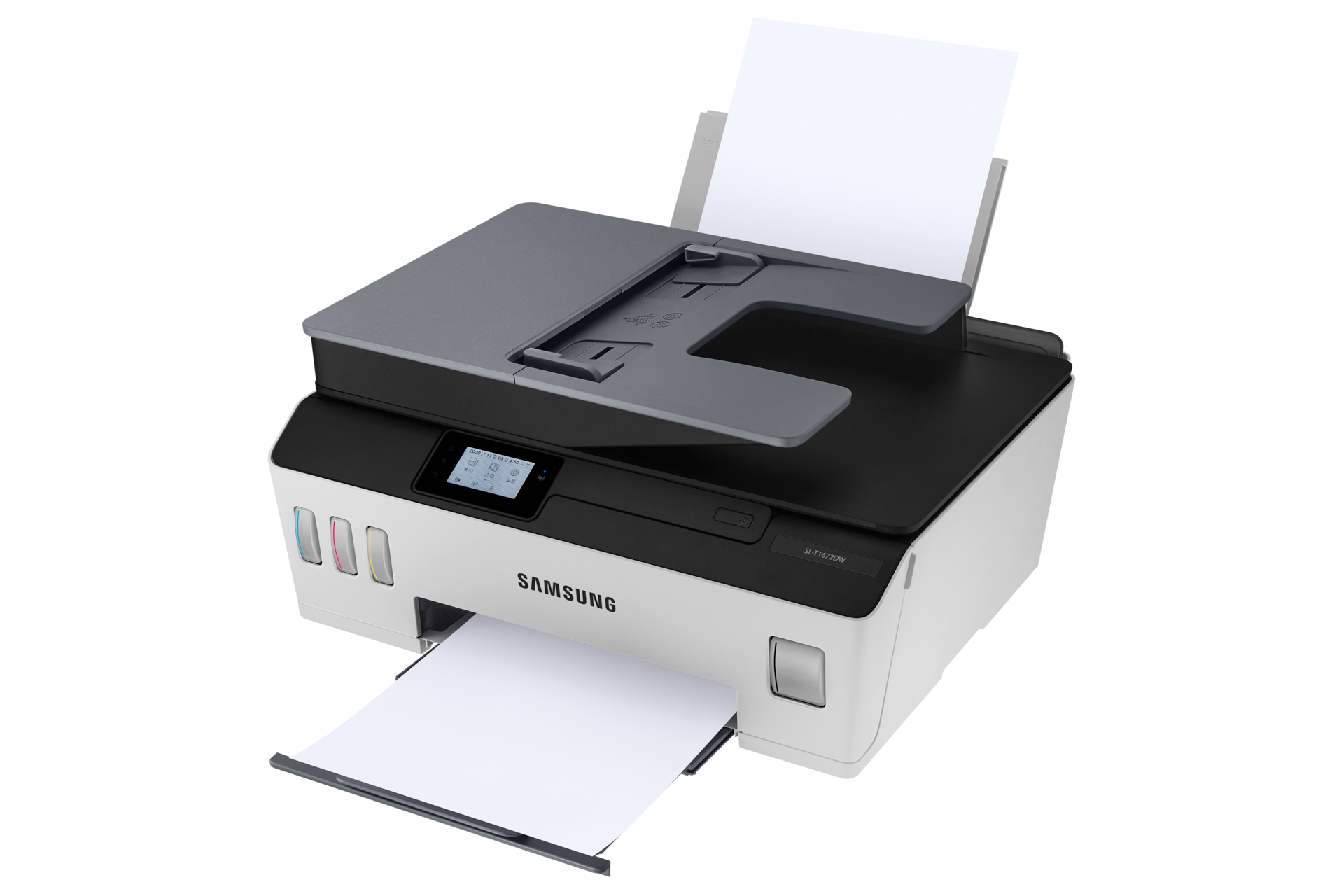 잉크젯 플러스S 20/16 ppm (화이트) 제품 용지함 용지 넣은 좌로 돌린 이미지