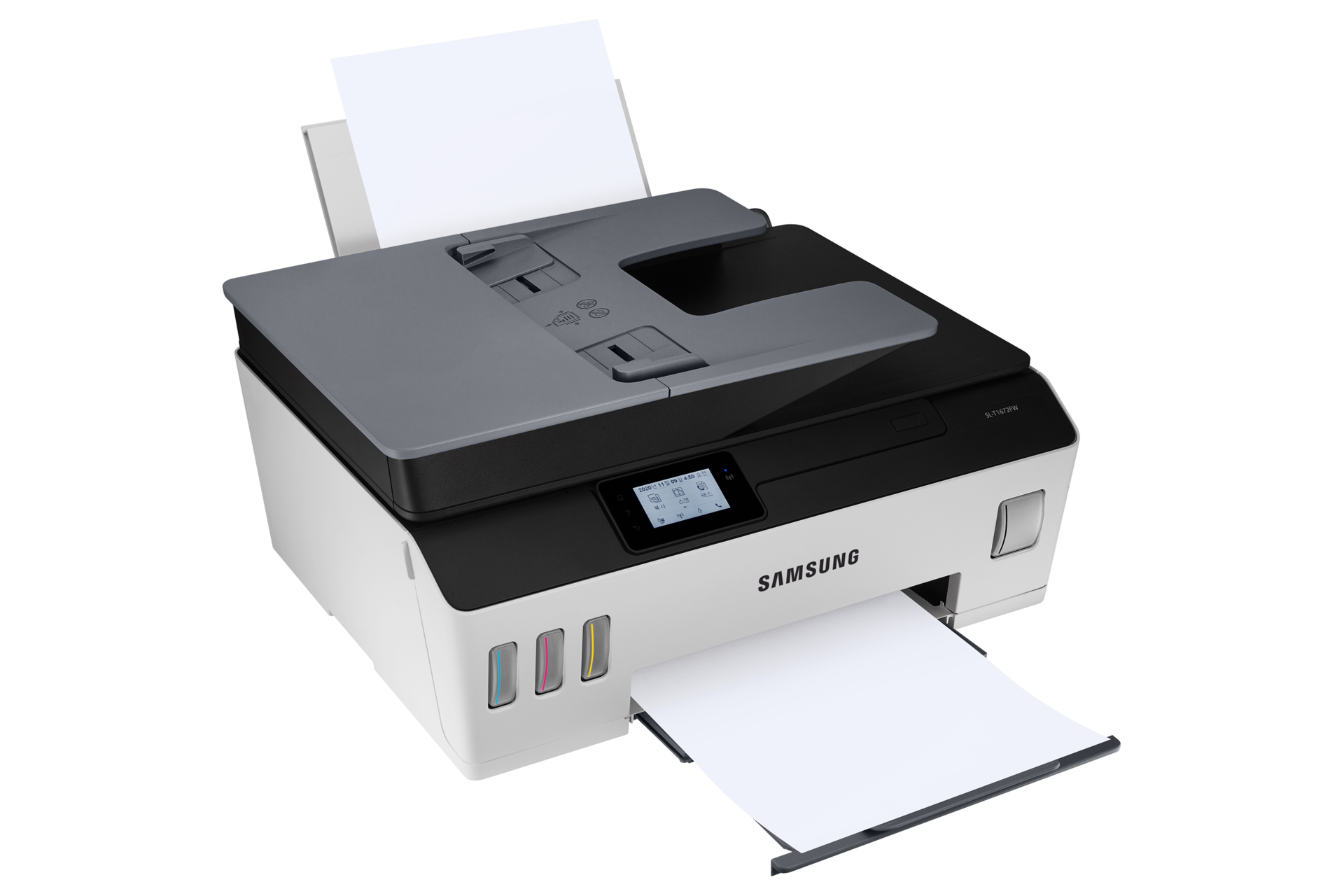 잉크젯 플러스S 20/16 ppm 화이트 제품 용지함 용지 넣은 우로 돌린 이미지