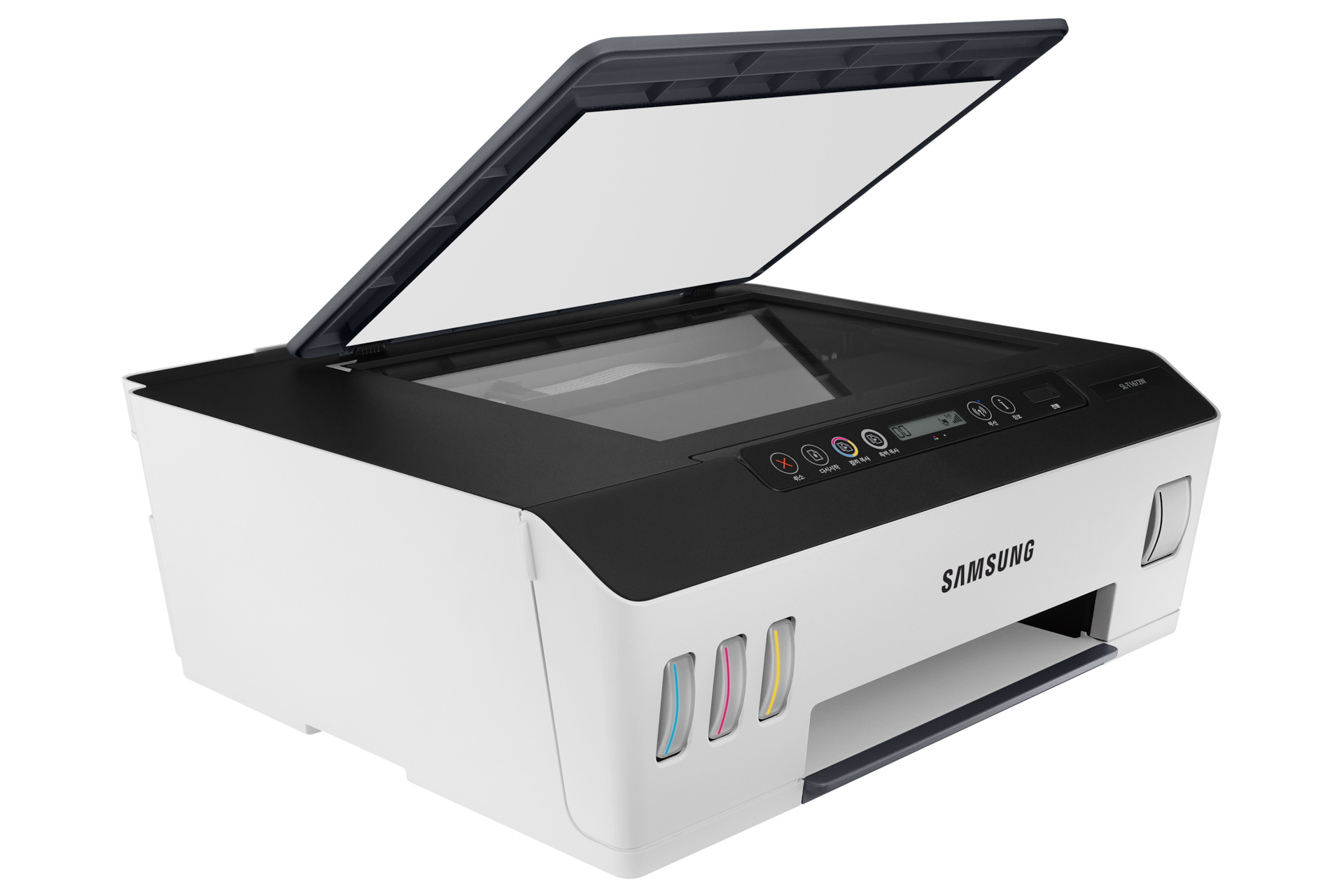 잉크젯 플러스S 20/16 ppm (화이트) 제품 정면 우측으로 돌린 이미지 뚜껑 열림